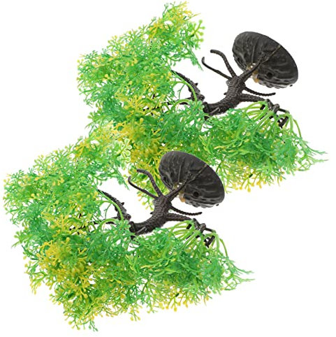 Ipetboom 2St Aquarienlandschaft Wasserlandschaft Fischhäute Aquarium-Kiefer kunstpflanze Artificial Tree kunstplflanze Anlage Dekorationen gefälschte Pflanze Bonsai Baum schmücken Plastik