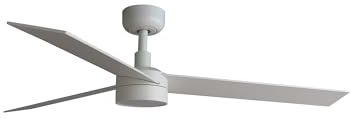 Faro RUDDER Ventilatore da soffitto DC a LED grande bianco, frassino 6 velocità