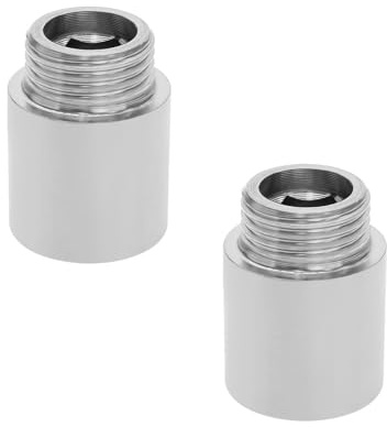 LT Easiyl 2 Unids 1/2BSP Acero Inoxidable Macho A Hembra Extensión de Rosca de Tubería Crecimiento Principal de Agua Adaptadores de Extensión Recta Tubería de Agua Accesorios de Plomería 25mm