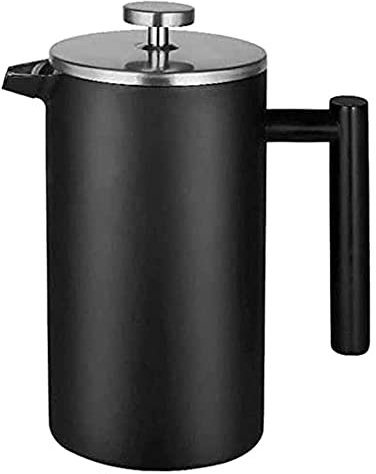 Caffettiera a pressione, Pressa for caffè, Caffettiere, Caffettiera, Macchina for caffè e tè, Pressa for caffè francese a doppia parete isolata in acciaio inossidabile, Caffettiera for tè con stantuff