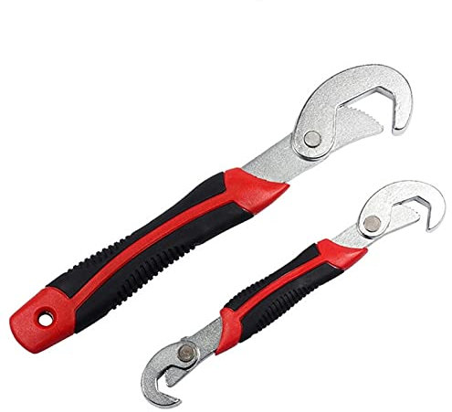 SHFOHGKJ Chiavi, Chiave Inglese Regolabile, Chiave Inglese Regolabile 2 Pezzi 9 32 mm Chiave Universale a Mano bullone Tubo Dado Scatto Chiave Cambio Multifunzione Professionale