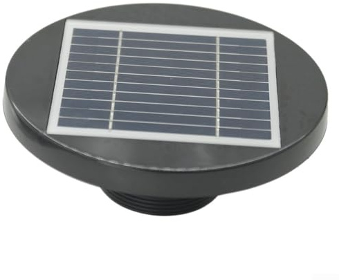 CWOQOCW Solar ventilator，solar ventilator gewächshaus，Solarbetriebener Dachventilator Ventilator，Loft Vent für Boot Wohnmobil Gewächshaus Schuppen Wohnwagen