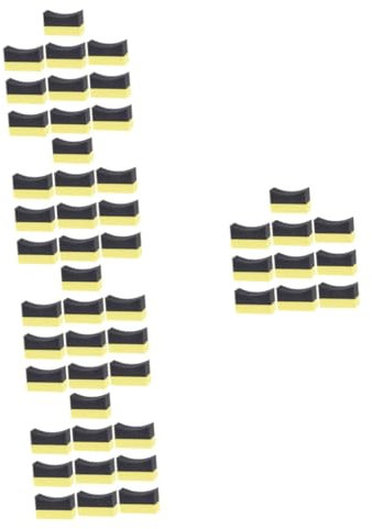 Beatifufu 5sets Car Wash and Wax Kit Tire Shine Applicator Pad Car Polishing Sponge Soft 10pcs*5