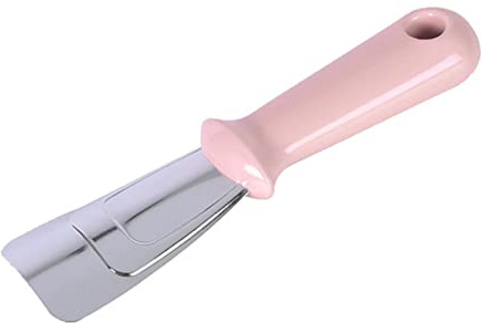 Cabilock Paletta Per Gelato e Caramelle in Acciaio Resistente Design Tradizionale Con Denti Seghettati Antiscivolo Porzionatore Leggero Per Buffet Feste e Ristoranti Finitura Rosa Facile Da