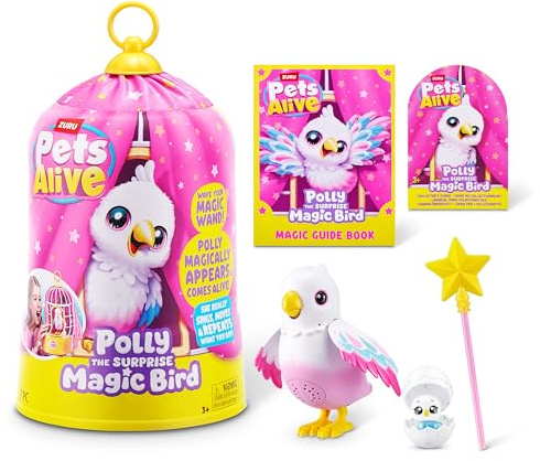 Pets Alive Polly the Magic Bird by ZURU, Robotic Toy Pet Bird