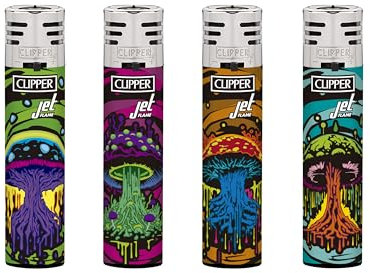 Clipper Feuerzeug Quartal 1/2025 (Jet Dark Mushrooms)