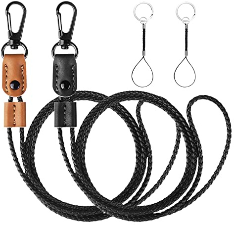 Quystetes 2 Piezas Cordones de para Insignias para Titulares de Insignias de IdentificacióN Llaves de CordóN de Correa Larga para Hombres, Mujeres A