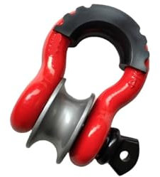 Grillo ad anello a D Grillete de anillo en D tipo U de 3/4, 1 pieza, 15 toneladas, 42000 libras, todoterreno, 4x4, resistente, con bloque de polea, gancho en U, gancho de bucle, cuerda de remolque, au