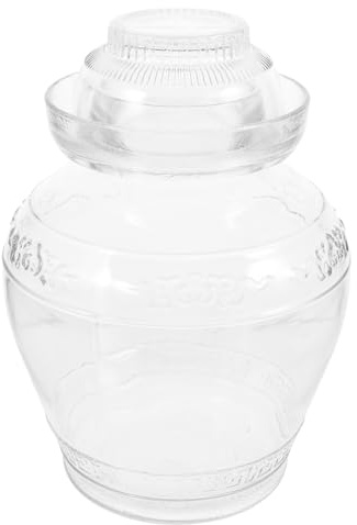 ZUNOXAZ Tarro para Encurtidos de Cocina 5l de Vidrio de Boca Ancha