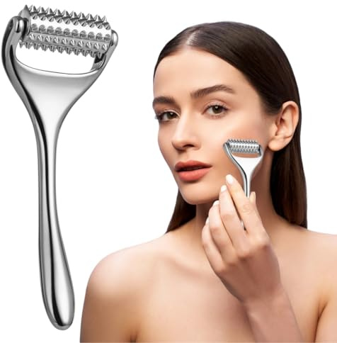 Akupressur-Handmassagegerät, Metall-Akupunktur-Roller mit 100 Triggerpunkten, Massageroller von Hand, manuelles Werkzeug zur Linderung von Fuß, Bein, Arm, Nacken