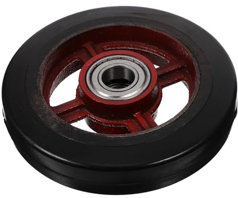 TOPBATHY Rubber Garden Cart Wheel Replacement Heavy-duty Wear-resistant Trolley Tire for Garden Trolleys and Wheelbarrows Easy to Install Weatherproof Accessory for Outdoor Gardening