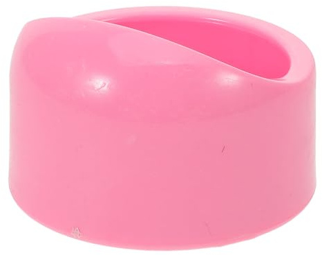 DIYEAH Gamelle Ronde pour Hamster Plastique Stable et Bol Anti-Renversement pour Rat Hérisson et Petits Rongeurs Bol Alimentation Facile à Nettoyer Adapté à Plusieurs Cages Couleur Rose