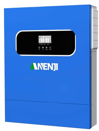 Aninerel 11kW Solar Hybrid wechselrichter 48VDC zu 230VAC Reiner Sinus Wechselrichter, Built-in 2 MPPT, Kann Strom in Das Netz Einspeisen Kann Ohne Batterie Verwendet Werden, Built-in WiFi-Modul