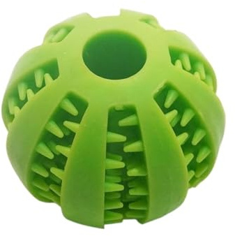 Pet Dog Toy Ball Slow Feeder Dental Chew Training Watermelon Boredom Buster Nt Play([Green Small Size 5cm])
