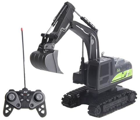 Excavator Toy | Rechargeable Construction Truck - RC Play Excavator Construction Vehicles | for Sandbox Beach Play Kids Children Aged 3-8
