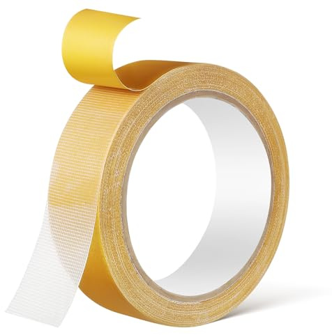 jojofuny Nastro Biadesivo in Fibra di Vetro per Montaggio e Riparazioni 1 Rotolo 30 MM X 10 M Tessuto Resistente per Uso Artigianale e Domestico