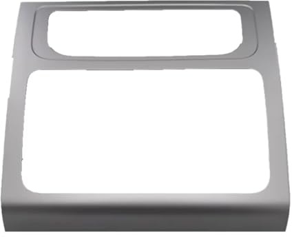 Auto Bilradio Panelram DVD-spelare Mellanram CD Box Luftkonditionering Panel Ram Svart Silver 1T0858071 För VW For Touran 2011-2015 Bilradio Fascia(Silver)