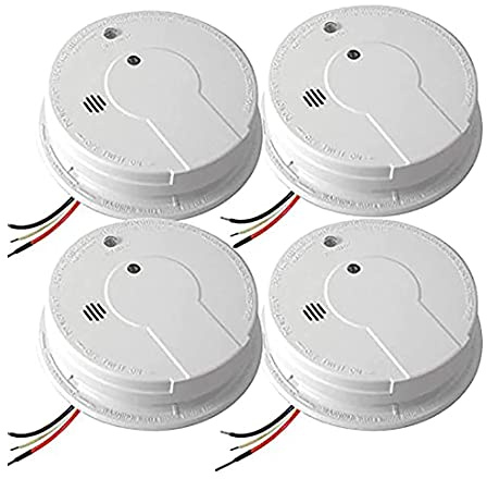 Kidde AC Hardwired Interconnect Smoke Alarm with Hush I12040 (4-Units)