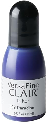 Tsukineko VersaFine Clair Refill Nachfülltinte - 15 ml - Blau, Paradise - Zubehör Reinker für VersaFine Clair Stempelkissen
