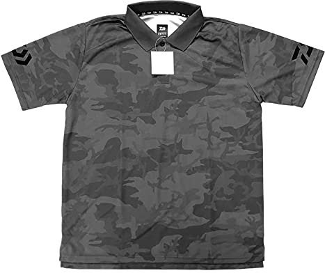 Daiwa Poloshirt atmungsaktiv camo Grey Gr. M UV-Schutz