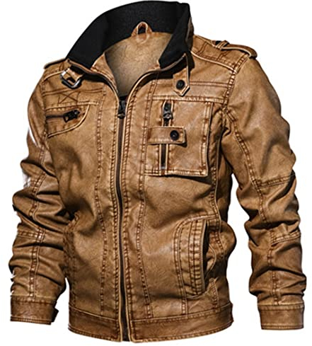 Pilot Herren Lederjacke 6XL Übergröße Vintage Motorrad Ledermäntel Mann Bomberjacke Übermantel Leder Windbreaker