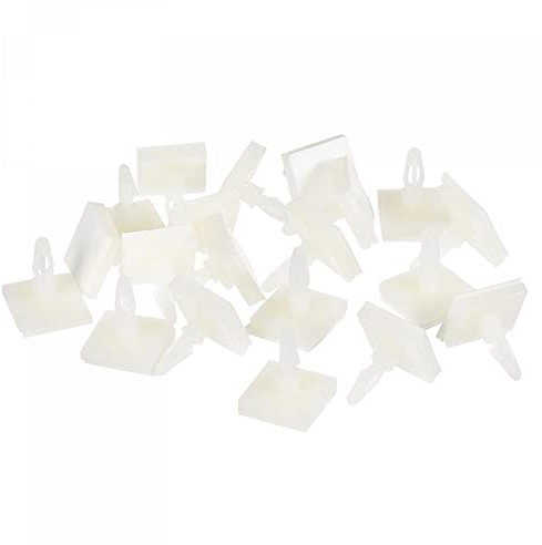 sourcing map Sticky PCB Spacer Adhesive Standoffs Plastic Column 6.3mm Support Height for Circuit Board Fixed, Pack of 20