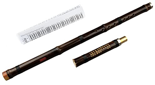 MoonAngel Xiao Flute Purple black 8 Holes Bamboo Tong Xiao Flutes Long Xiao Flute Oriental flute Wood Wind Folk World Bamboo Flute Chinese Shakuhachi Flute (F KEY XIAO)
