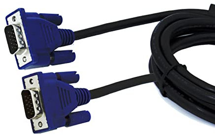 Digital Square Cable SVGA a sVGA HD15 2048p, Macho a Macho,Compatible para Conexión Transmitir Señales de Vídeo Analógicas de Ordenador personal, Portátil, Monitor, Televisión, Proyector (1.5M)