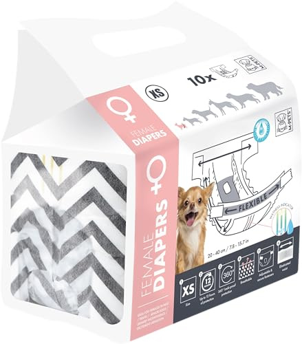 M-PETS Windeln für Hündinnen, XS, 10 Stück