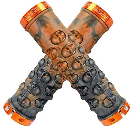 Fahrradgriffe Fahrradgriffe Anti-Skid Komfortable Rubber Fahrrad Lenker Grips Berg Rennrad Griff Bar Griffe Fahrradgriffe Fahrradgriffe Ergonomisch (Color : Orange orange Ring)