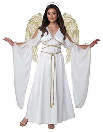 California Costumes Disfraz de ángel blanco luxe - mujer