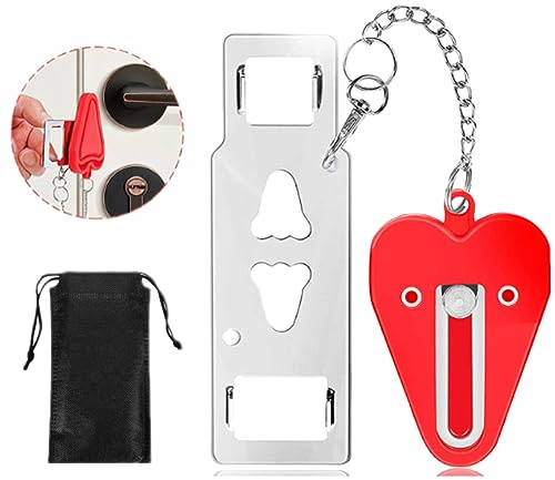 Cerradura de puerta portátil, cerradura de viaje sólida y resistente para viajes, hotel, hogar, universidad, seguridad, seguridad de viaje