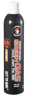 Lancer Tactical 560ml/18.9oz 14kg Powerful Green Gas High PSI G-1200 Classic Can (Oil Free)
