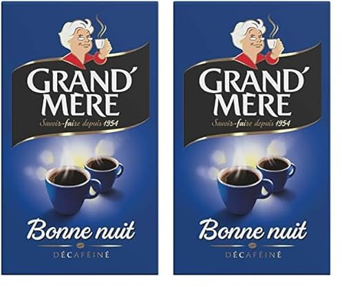 Grand Mère Café Moulu Décaféiné Bonne Nuit 250G (Lot de 2)
