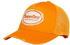 Superdry Damen Neonfarbene Trucker Cap mit Mesh-Einsatz Neonorange 1SIZE