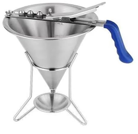 Toplionace Alimentatore a Imbuto Quantificatore per Ingredienti per Marmellata con Imbuto per Sciroppo in Acciaio Inossidabile 304