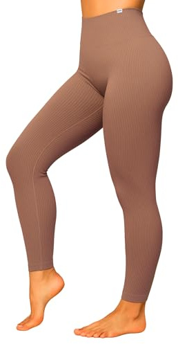 SMILODOX Leggings Damen High Waist Amaze RIPP, Blickdichte Sporthose aus Rippstoff, V-Shape Seamless Scrunch Sport Leggins, Squat-Sicher für Yoga Fitness & Alltag