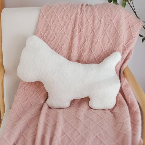 champracer Kuschelkissen Kinder Sternkissen, roba Kuschelkissen in Wolken Form,Wolkenkissen,Baby Kissen Wolke Deko,Weiche Flauschige Sternform Zierkissen Sofakissen,Weiches Dekokissen (Hund 50 cm)