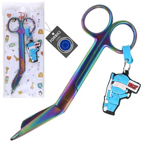 Ph Pro Heat Forbici Infermiere - Forbice Infermiere Professionale Curve per Bendaggio - Accessori Infermieristica.