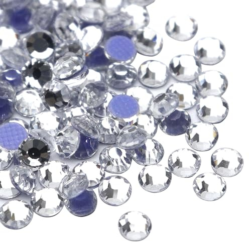 Sularpek 2880 Stück Hotfix Strasssteine, SS10 2.7-2.9mm Hitzefix Strasssteine zum Basteln, Hotfix Crystal AB, Hotfix Kristall Runde Edelsteine Kristallrunde Edelsteine für Kleidung Schuhe DIY Handwerk
