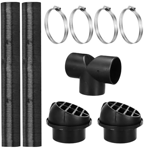 BORDEAG 75 Mm Tubo De Calefacción Para Coche, T en Coche Auto Calentador Conducto De Tubería De Calefacción Salida De Aire Caliente Para Calentador De Estacionamiento