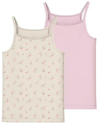 NAME IT Mädchen Nkfstrap Top 2p Flower Noos Nkfstrap Top 2P Flower Noos (1er Pack)