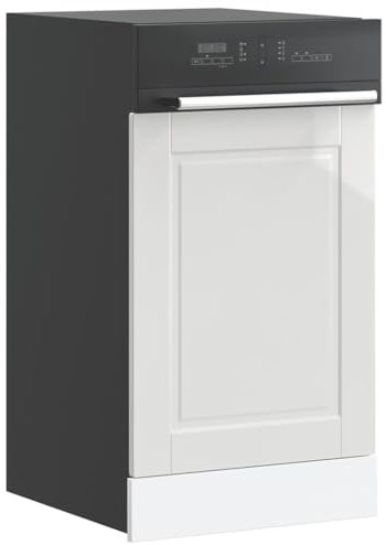 Juroupi Pannello Lavastoviglie Porto Bianco Lucido 45x1,5x67 cm,Pannello Lavastoviglie da Cucina Moderno,Pannello Lavastoviglie-854129