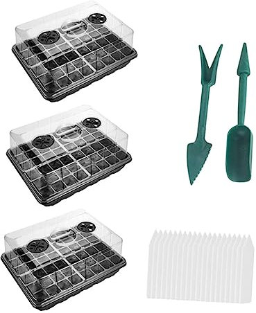 YARNOW 1 Juego Caja de plántulas Servicio para a Partir de semillero Bandejas de germinación Bandeja de Maceta Caso de germinación de Plantas Bandeja de siembra páginas