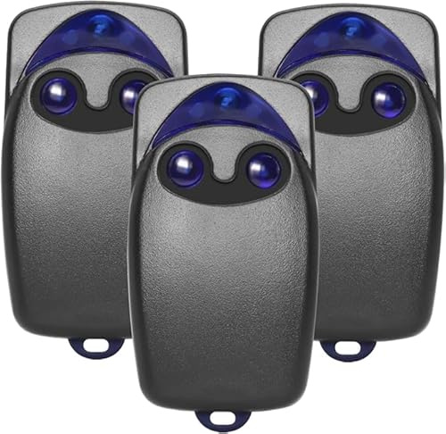 Suoxiom 3 Pezzi 433.92MHz Telecomando Cancello per NICE FlO2r-s, Telecomandi 2 Tasti Rolling Code per Nice Bella Porta Automatica Compatibile con Ricevitori FLOXR FLOXIR FLOX2R OXI OX2