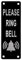 Please Ring The Bell Sign,Metal Please Ring Doorbell Sticker The Bell Door Sign,Personalized Small Stickers Press With Pre-Drilled Holes Self-Adhesive for Mounting Wall Plaque Office Business,5×15cm