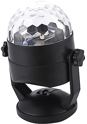 MAGICLULU Lampe de Scène LED Noire avec Ventouse Projecteur Stroboscopique de Noël pour Voiture Lumière Clignotante à Installation Rapide et Modes Variés