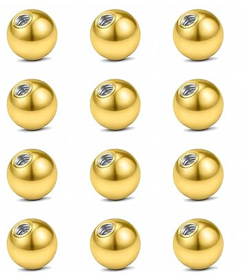 Body CAC 16g/18g/20g Pequeños Aretes de Labret de Acero para Tragus, Pendientes de Labial Lisos con Soporte Plano, Joyería de Piercing de Hélice de Grado Médico, 3.0mm, Metal