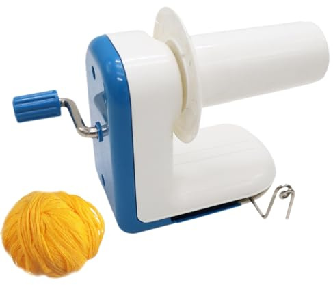 Avvolgitore Manuale Di Filo, Manovella In Metallo PP | Selezionatrice Per Palline Per Maglieria Per Uso Domestico 571 G, Strumento Manuale Compatto E Silenzioso Per Uncinetto Versatile E Gestione Del