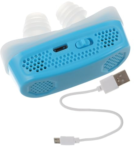IMIKEYA Antirussamento Uomo Dispositivo Portatile in Abs per Smettere di Russare, senza Odore, Ventilazione Nasale Ricaricabile per Migliorare la Respirazione e Sonno